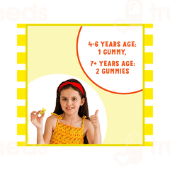 Power Gummies Junior Health Supplement For Ages 4 To 15 Years Mango Flavour Gummies 30