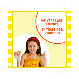 Power Gummies Junior Health Supplement For Ages 4 To 15 Years Mango Flavour Gummies 30