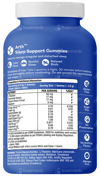 Arth Sleep Support Gummies 30