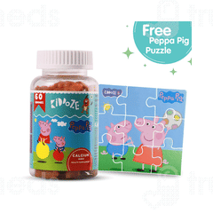 Kiddoze Peepa Pig Calcium Mango Gummies 60