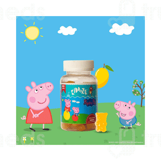 Kiddoze Peepa Pig Calcium Mango Gummies 60
