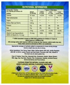 Myovit D Lemon Flavour Gummies 30