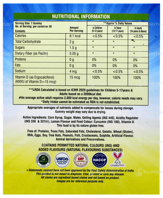 Myovit D Lemon Flavour Gummies 30