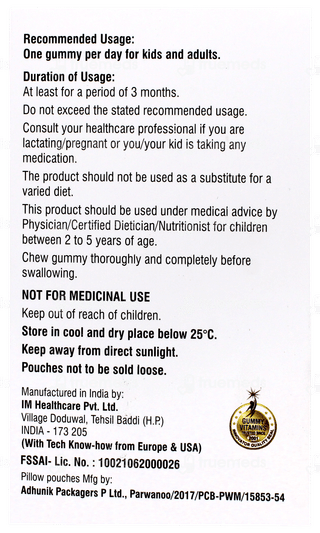 Myovit D Lemon Flavour Gummies 30