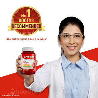 Livogen Iron | Iron Helps In Tiredness Supports Healthy Hair Veg Gummies 30