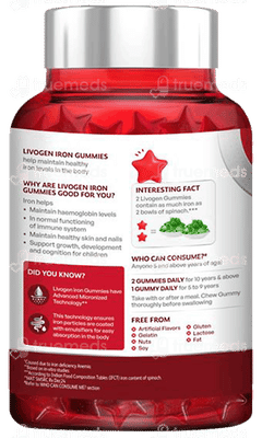 New Livogen Iron Gummies With Advanced Micronized Technology For Easy Iron Absorption 30