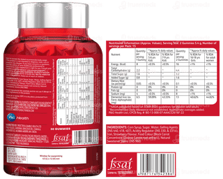 New Livogen Iron Gummies Strawberry Flavor | From India's No.1 Doctor Recommended Iron Supplement Brand | Iron Helps Reduce Tiredness And Maintain Healthy Hair | 3x Iron Absorption | 30 Veg Gummies