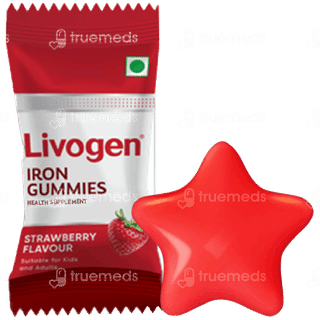 New Livogen Iron Gummies Strawberry Flavor | From India's No.1 Doctor Recommended Iron Supplement Brand | Iron Helps Reduce Tiredness And Maintain Healthy Hair | 3x Iron Absorption | 30 Veg Gummies