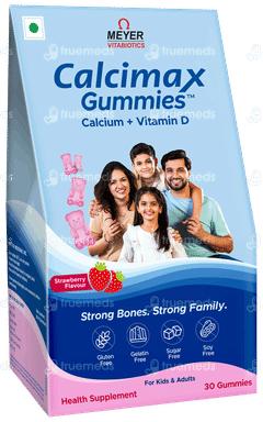 Calcimax Strawberry Flavour Sugar Free Gummies 30