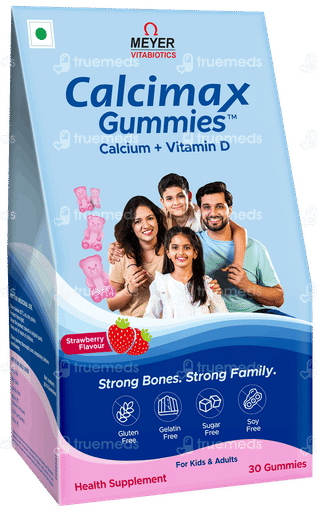 Calcimax Strawberry Flavour Sugar Free Gummies 30