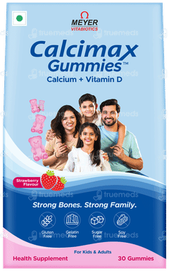 Calcimax Strawberry Flavour Sugar Free Gummies 30