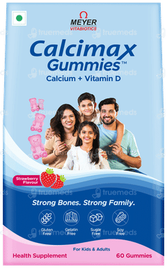 Calcimax Strawberry Flavour Sugar Free Gummies 60