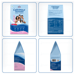 Calcimax Strawberry Flavour Sugar Free Gummies 60