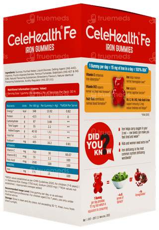 Celehealth Fe Iron Gummies 30