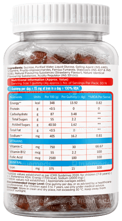 Celehealth Fe Iron Gummies 30