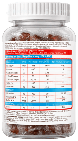 Celehealth Fe Iron Gummies 30