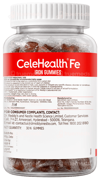 Celehealth Fe Iron Gummies 30