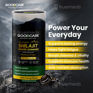 Goodcare Himalayan Shilajit Honey & Ginger No Added Sugar Power Gummies 60