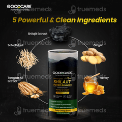 Goodcare Himalayan Shilajit Honey & Ginger No Added Sugar Power Gummies 60