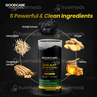 Goodcare Himalayan Shilajit Honey & Ginger No Added Sugar Power Gummies 60
