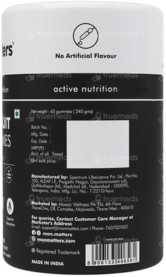 Man Matters Shilajit Tamarind Flavour No Added Sugar Gummies 60