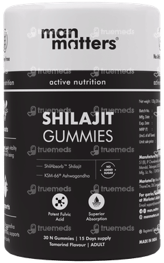Man Matters Shilajit No Added Sugar Gummies 30 Man Matters Shilajit No Added Sugar Gummies 30