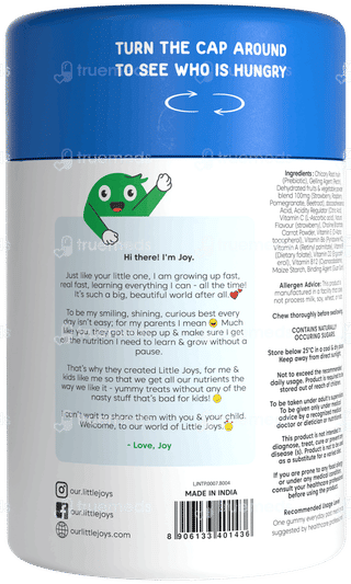 Little Joys 2+ Years Dha Brain Health Strawberry Flavour No Added Sugar Gummies 30
