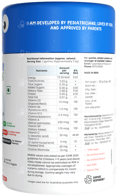 Little Joys 7+ Years Dha Brain Health Strawberry Flavour No Added Sugar Gummies 30