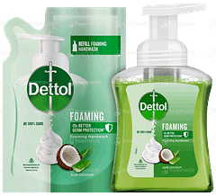 Dettol Aloe Coconut Foaming Handwash Pump 250ml And Refill 200ml