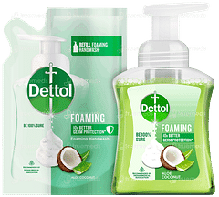 Dettol Aloe Coconut Foaming Handwash Pump 250ml And Refill 200ml