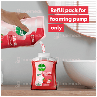 Dettol Strawberry Fragrance Foaming Handwash Pump 250ml And Refill 200ml