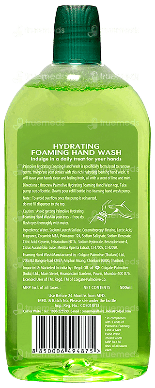 Palmolive Hydrating Lime & Mint Foaming Hand Wash 500ml