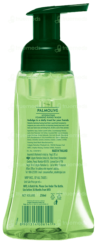 Palmolive Hydrating Lime & Mint Foaming Hand Wash 250ml