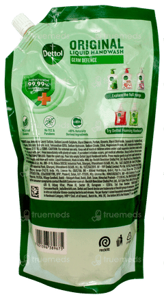 Dettol Original Germ Defence Refill Liquid Handwash 650ml