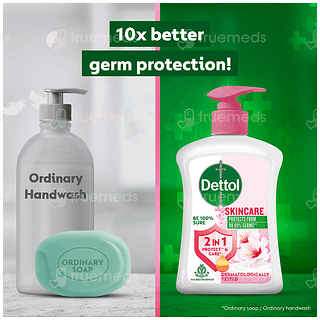 Dettol Skincare Liquid Hand Wash 200ml With Sensitive Liquid Refill 175ml Free