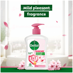 Dettol Skincare Liquid Hand Wash 200ml With Sensitive Liquid Refill 175ml Free