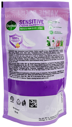 Dettol Sensitive Liquid Handwash 200Ml With Refill 175Ml Free