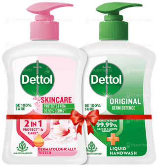 Dettol Original 210ml With Skincare 210ml Combopack Refill Liquid Handwash