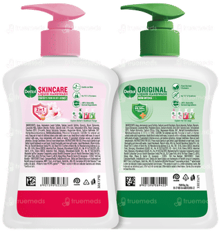 Dettol Original 210ml With Skincare 210ml Combopack Refill Liquid Handwash