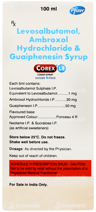 Corex Ls Sugar Free Syrup 100ml