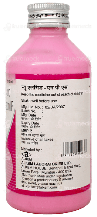 Alcid Mps New Mint Flavour Sugar Free Liquid 170Ml