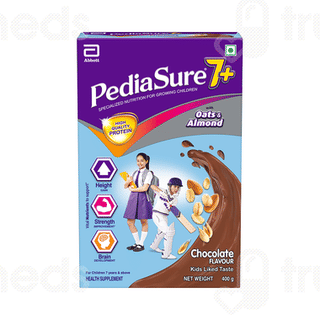 Pediasure 7+ With Oats & Almond Chocolate Flavour Refill Powder 400gm