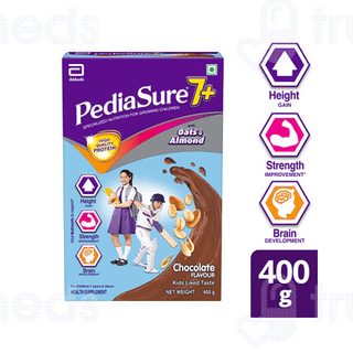 Pediasure 7+ With Oats & Almond Chocolate Flavour Refill Powder 400gm