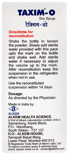 Taxim O Dry Syrup 60ml