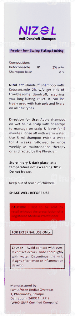 Nizol 2% Anti Dandruff Shampoo 100ml