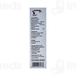 Orinase Oxy Paediatric Nasal Spray 10ml