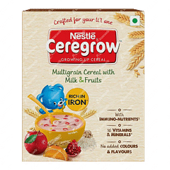 Nestle Ceregrow Multigrain Cereal With Milk & Fruits Powder 300gm