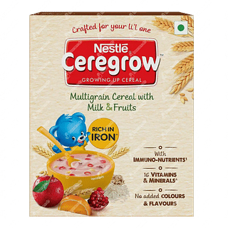 Nestle Ceregrow Growing Up Multigrain Cereal With Milk & Fruits 300 GM