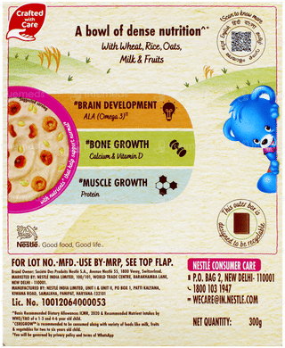 Nestle Ceregrow Multigrain Cereal With Milk & Fruits Powder 300Gm