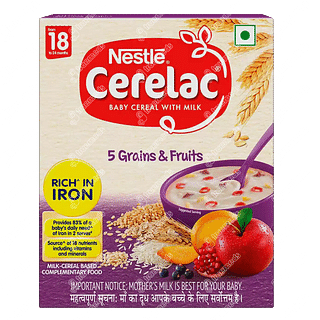 Nestle Cerelac Baby Cereal With Milk  Grains & Fruits 300 GM